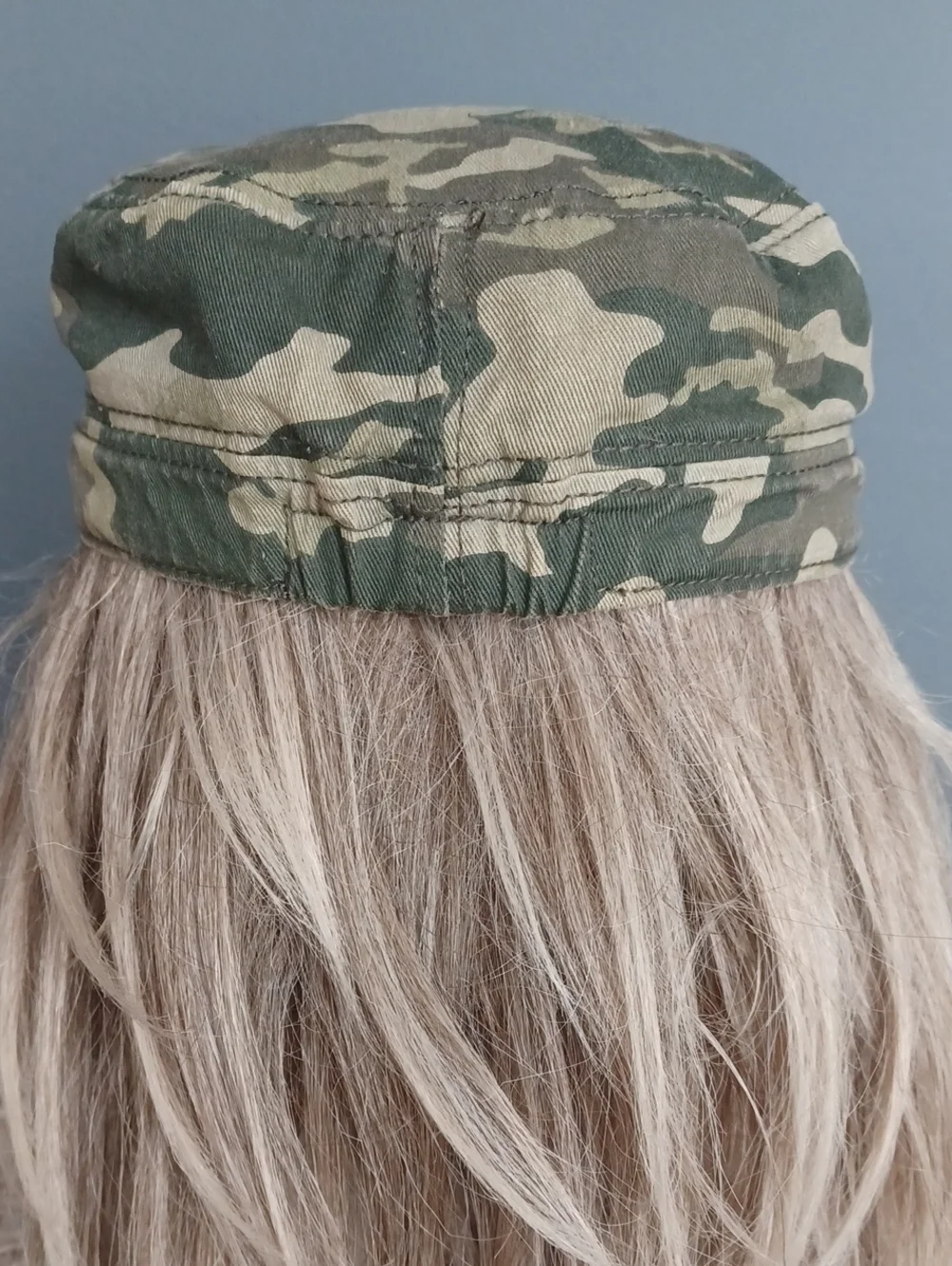 Military Style Camo Hat With Sparkly Accent